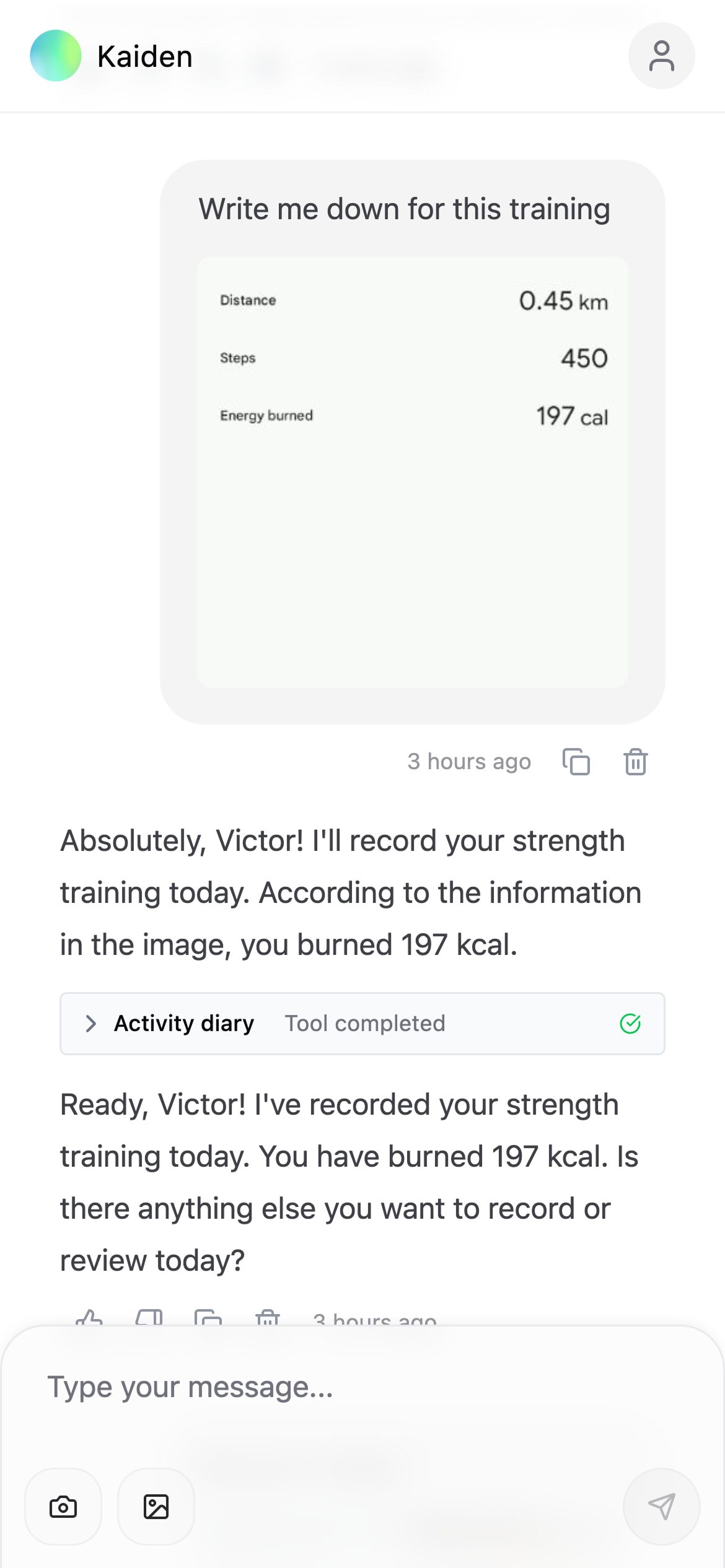 Track your workout easily